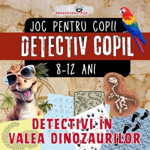 joc detectiv pentru copii cu dinozauri