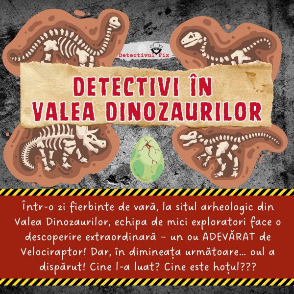 joc detectiv pentru copii cu dinozauri