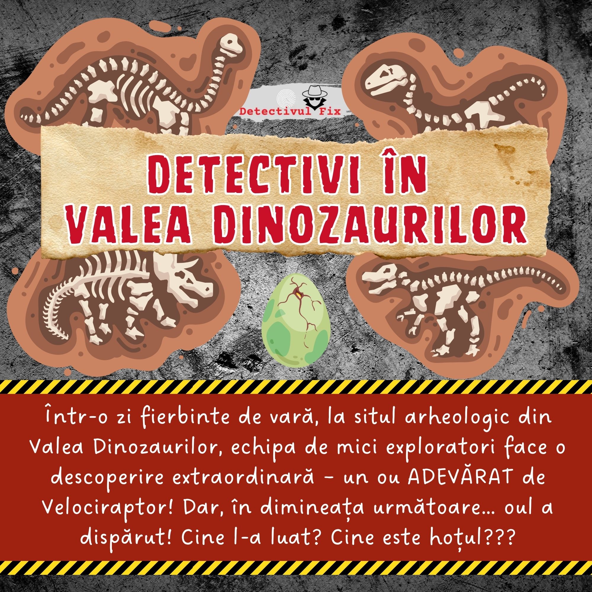 joc pentru petreceri de copii joc detectiv pentru copii cu dinozauri